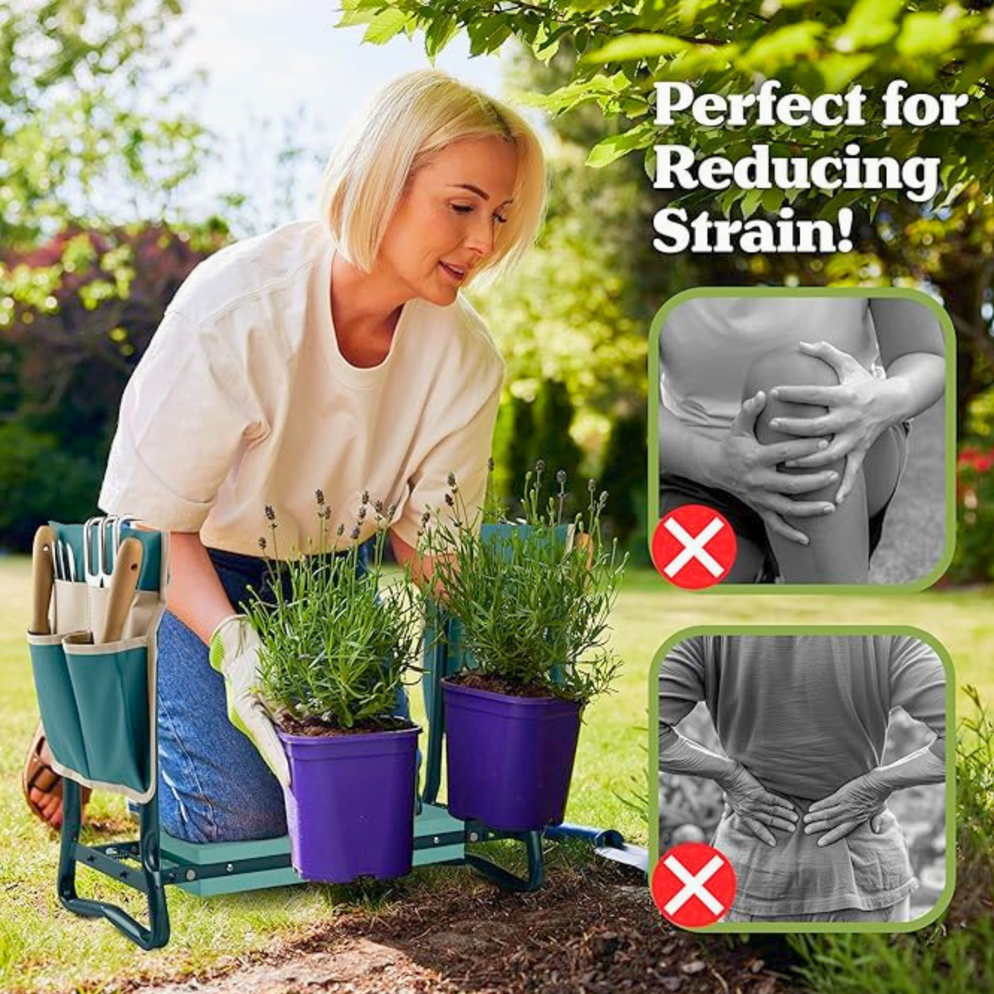 Kneel Assist™ 3-In-1 Support Seat